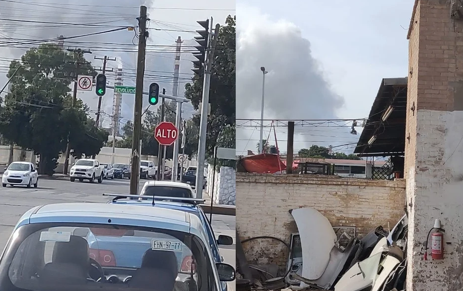 Tras falla en empresa metalúrgica el cielo de Torreón se cubre de trióxido de azufre