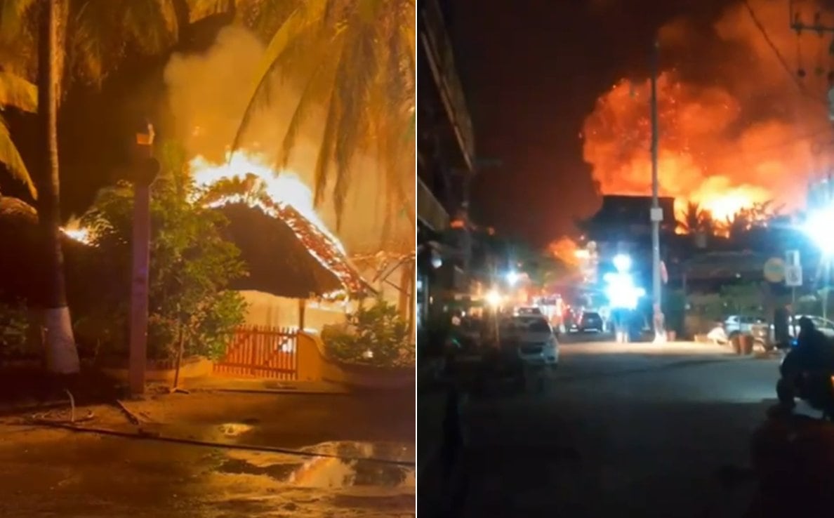 Emergencia en Oaxaca: entre 60 y 70 negocios arrasados por voraz incendio en Punta Zicatela